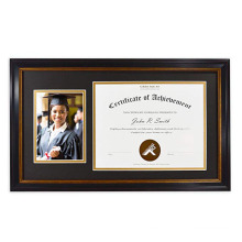 High quality custom black MDF certificate photo frame cheap picture frame wholesale